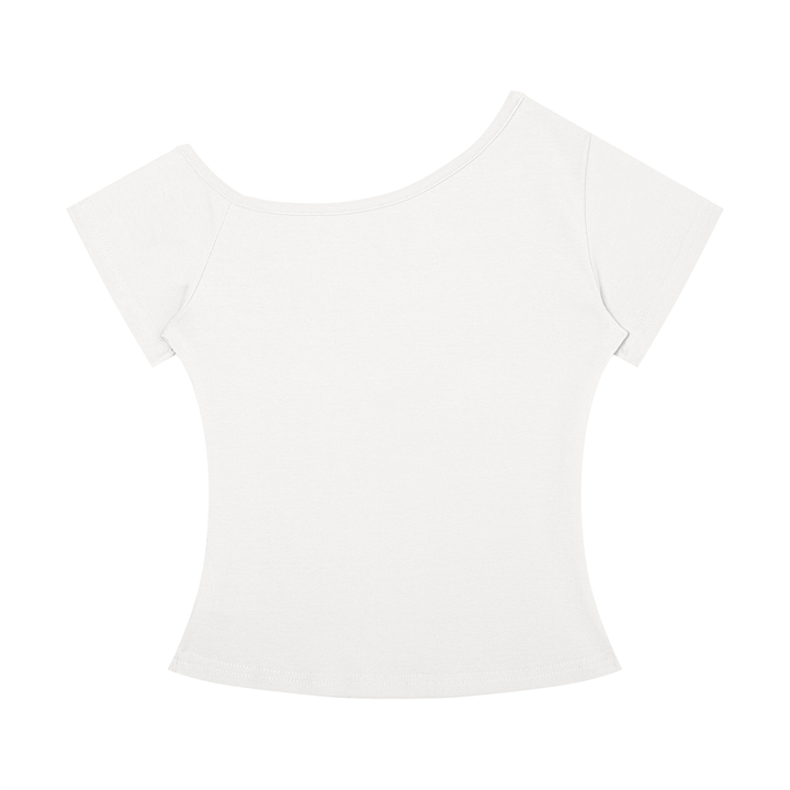 Cherry Bomb Off-Shoulder Tee
