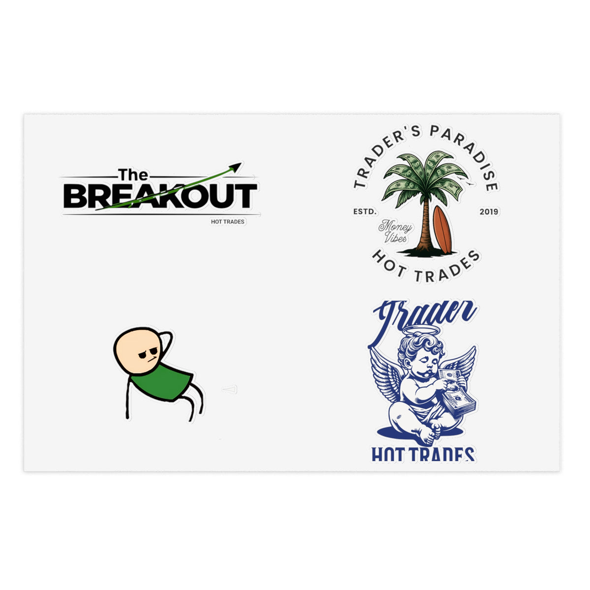 Hot Trades Sticker Sheet #2