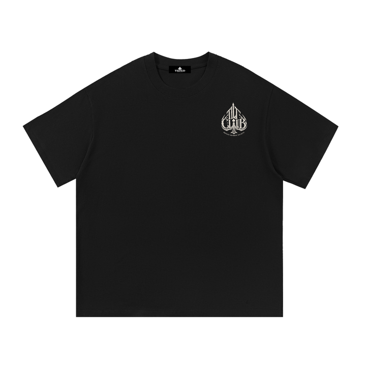 Obsidian tee by Tilted Spades – skeletal spade graphic streetwear (photo 2)