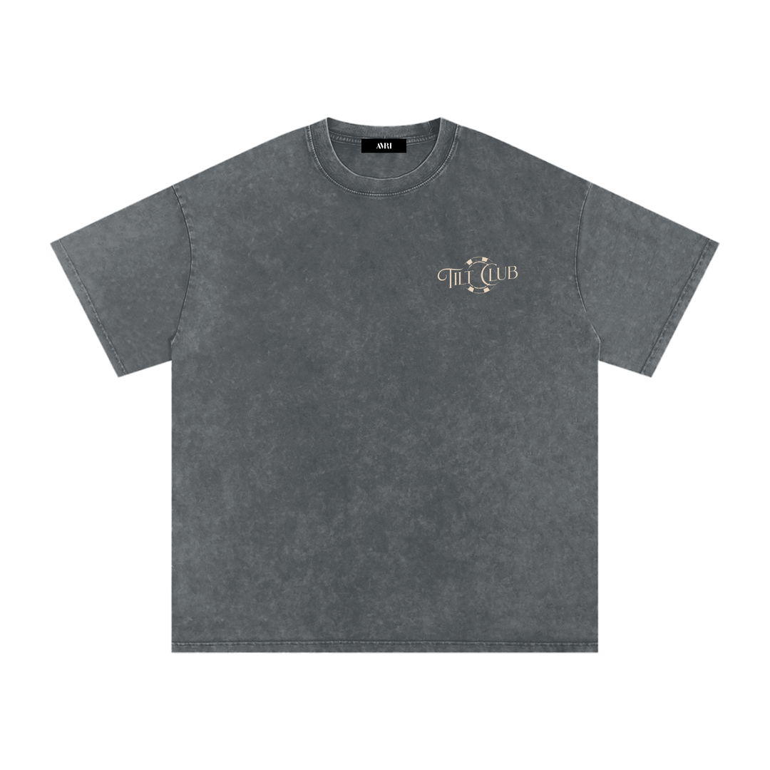 Tilted Gambler oversized acid wash tee by Tilted Spades (photo 9)