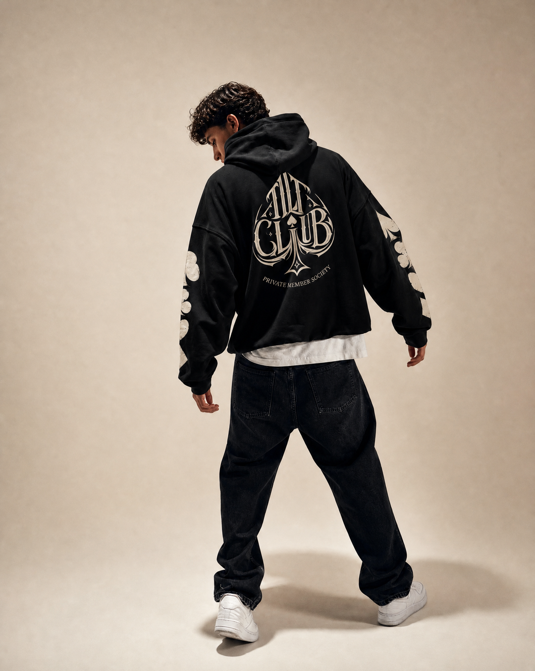 Spyre Hoodie product photo, Tilted Spades