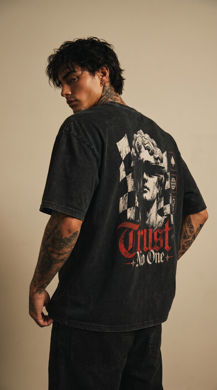 No Tells enzyme washed tee by Tilted Spades (photo 3)