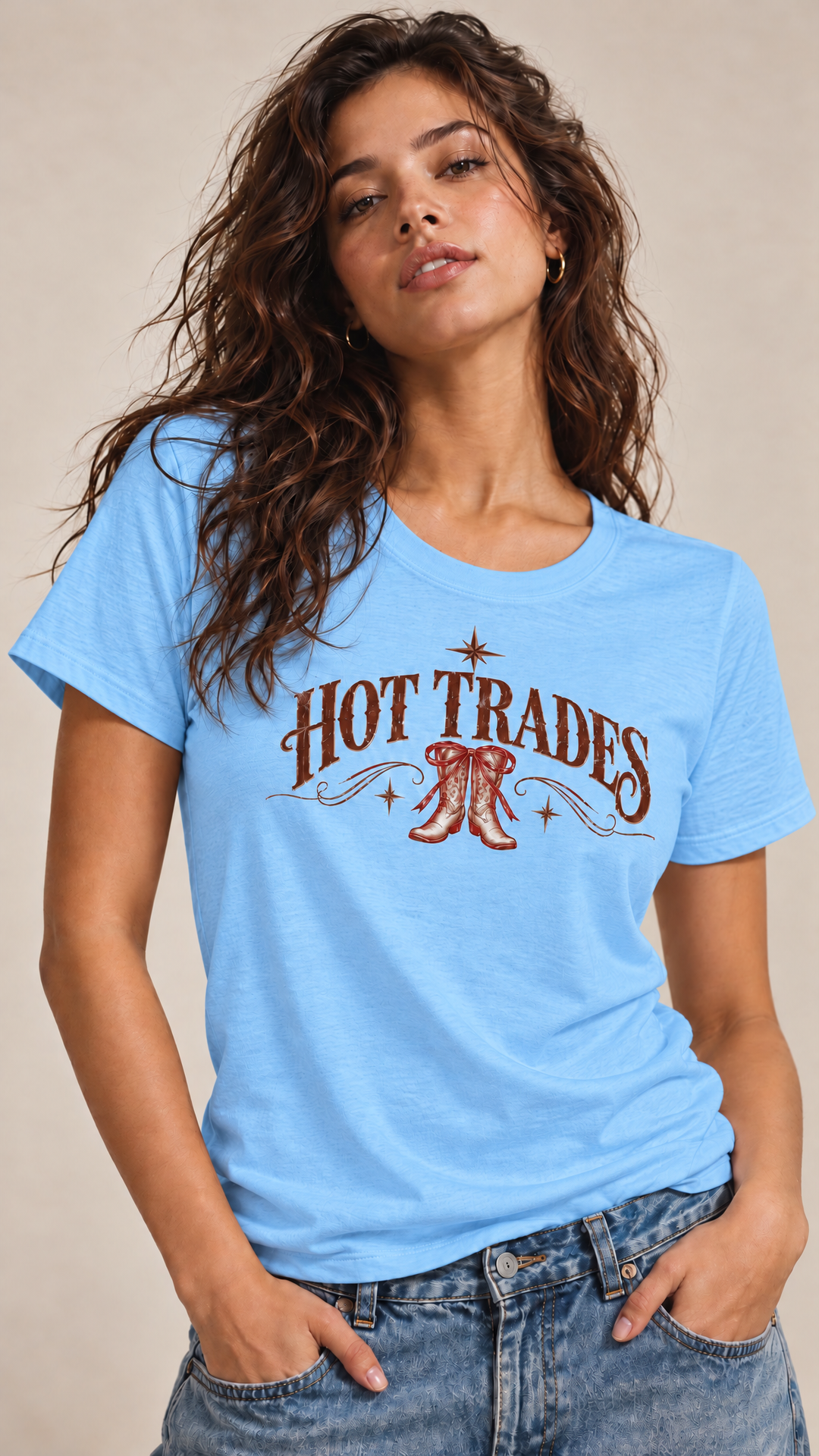 High Stakes Cowgirl Tee Slim Fit